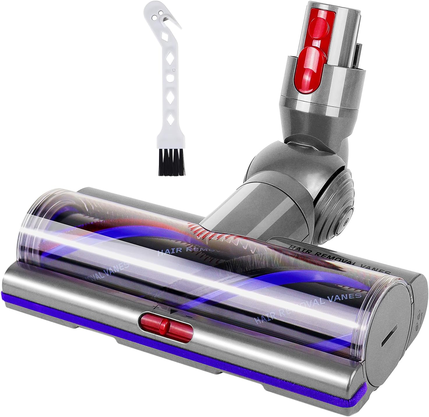 Upgrade High Torque V11 Replacement Head Compatible with Dyson V15 V10 V7 V8 SV12 SV14 Cordless Vacuum Cleaner, Vacuum Head with Anti-Tangle and Adjustable Suction, Replace Part No.970100-05