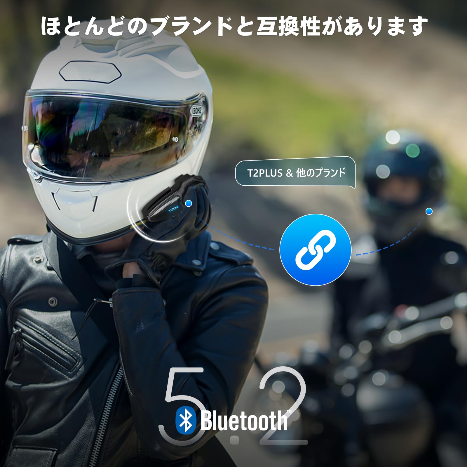 Amazon.co.jp: 2025年アップグレード版 TNICER バイク インカム T2