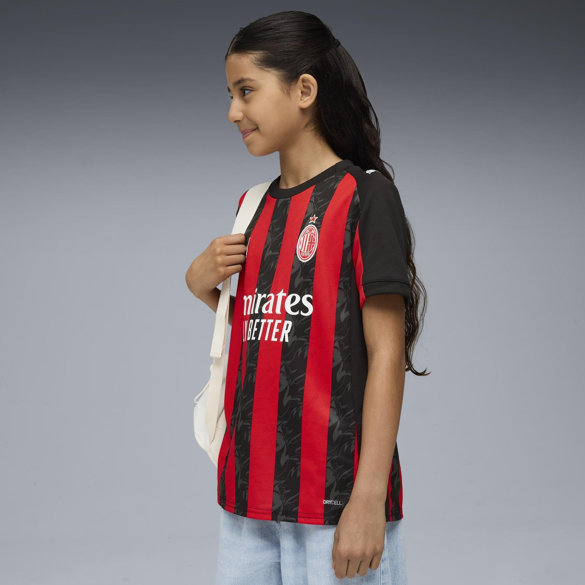 A.C. Milan - Maglia Gara Calcio Bambino, Stagione 2025/2026, Maglietta da Calcio, Home/Casa, Away/Trasferta e Third/Terza, per Bambino