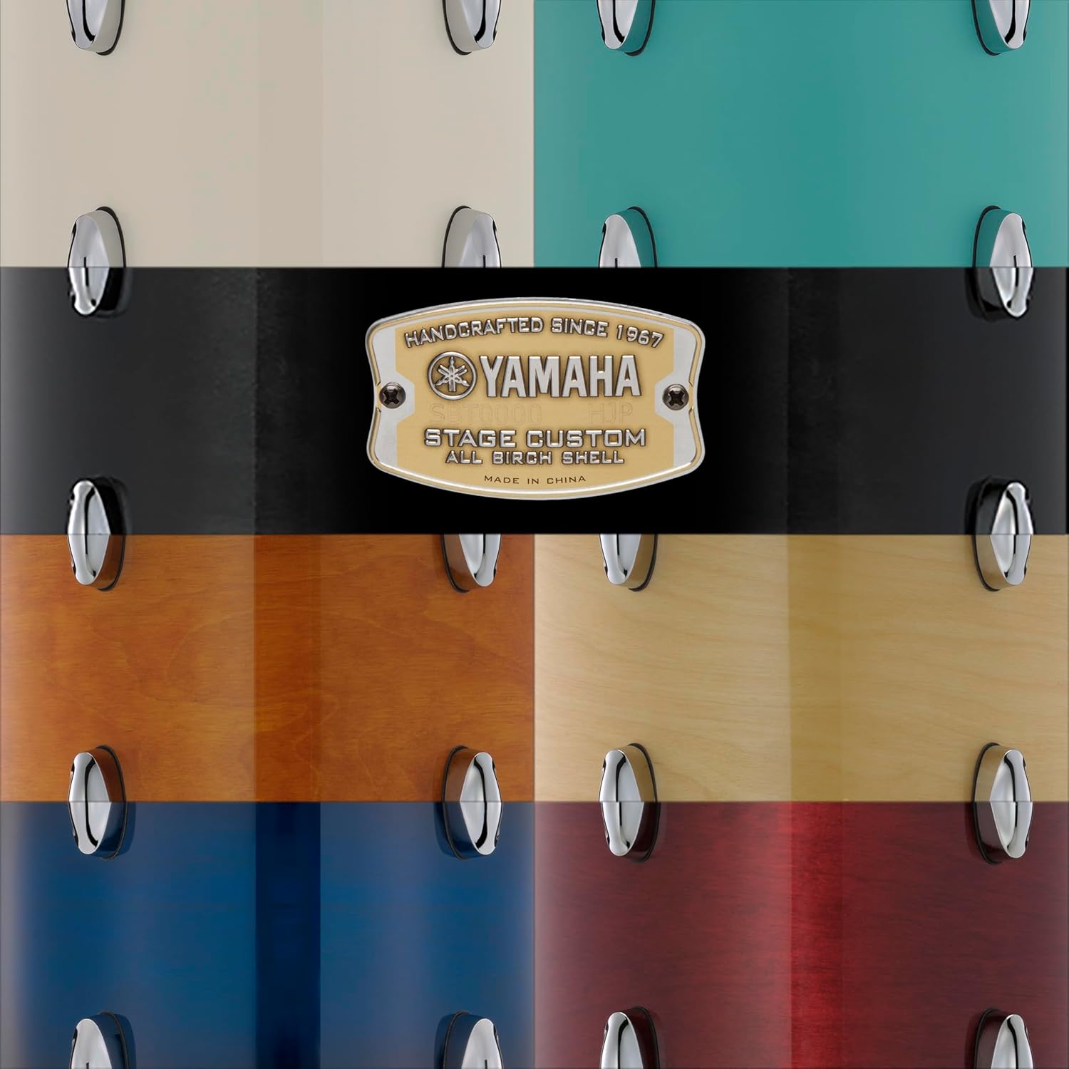 Yamaha Stage Custom Birch 13x9 Mounted Tom, Deep Blue Sunburst