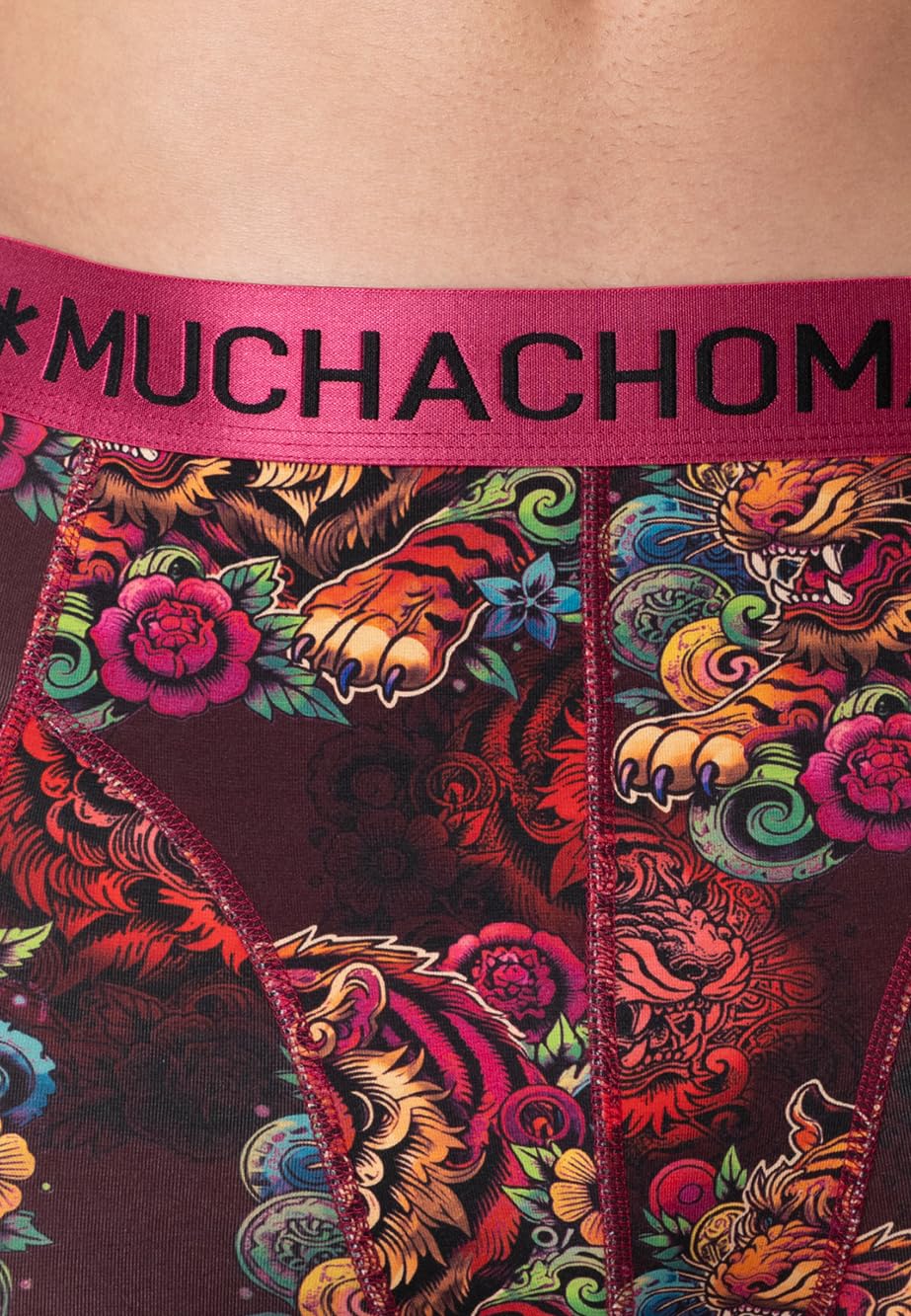 Muchachomalo Boxers para Hombres, Ropa interior de Algodón para Hombres, Multipack de 2 Piezas, Boxers Impreso Corte Clásico, con Cintura Elástica