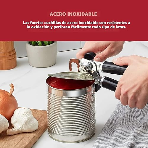 Miniatura 3 de KitchenAid - Abrelatas multifunción clásico y abrebotellas de fácil uso, rueda de corte de acero inoxidable ultra afilada, mangos ergonómicos Negro