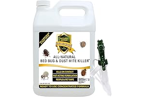 Natural Bed Bug & Dust Mite Killer Spray - Fast Extended Protection