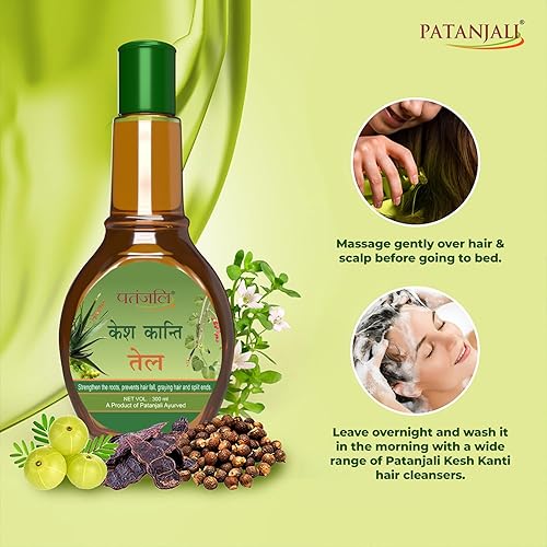 Miniatura 6 de Patanjali Aceite para el cabello Kesh Kanti, 10.1 fl oz