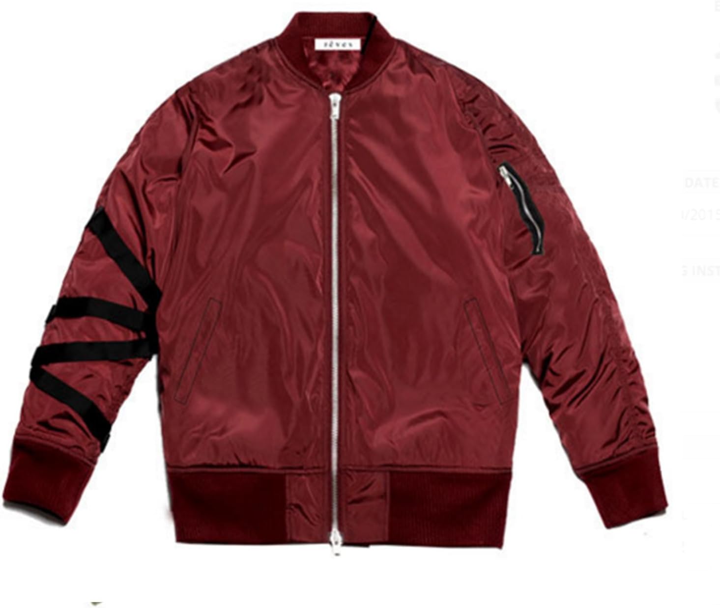 Burgundy Kayak Bomber Jacket Size Medium
