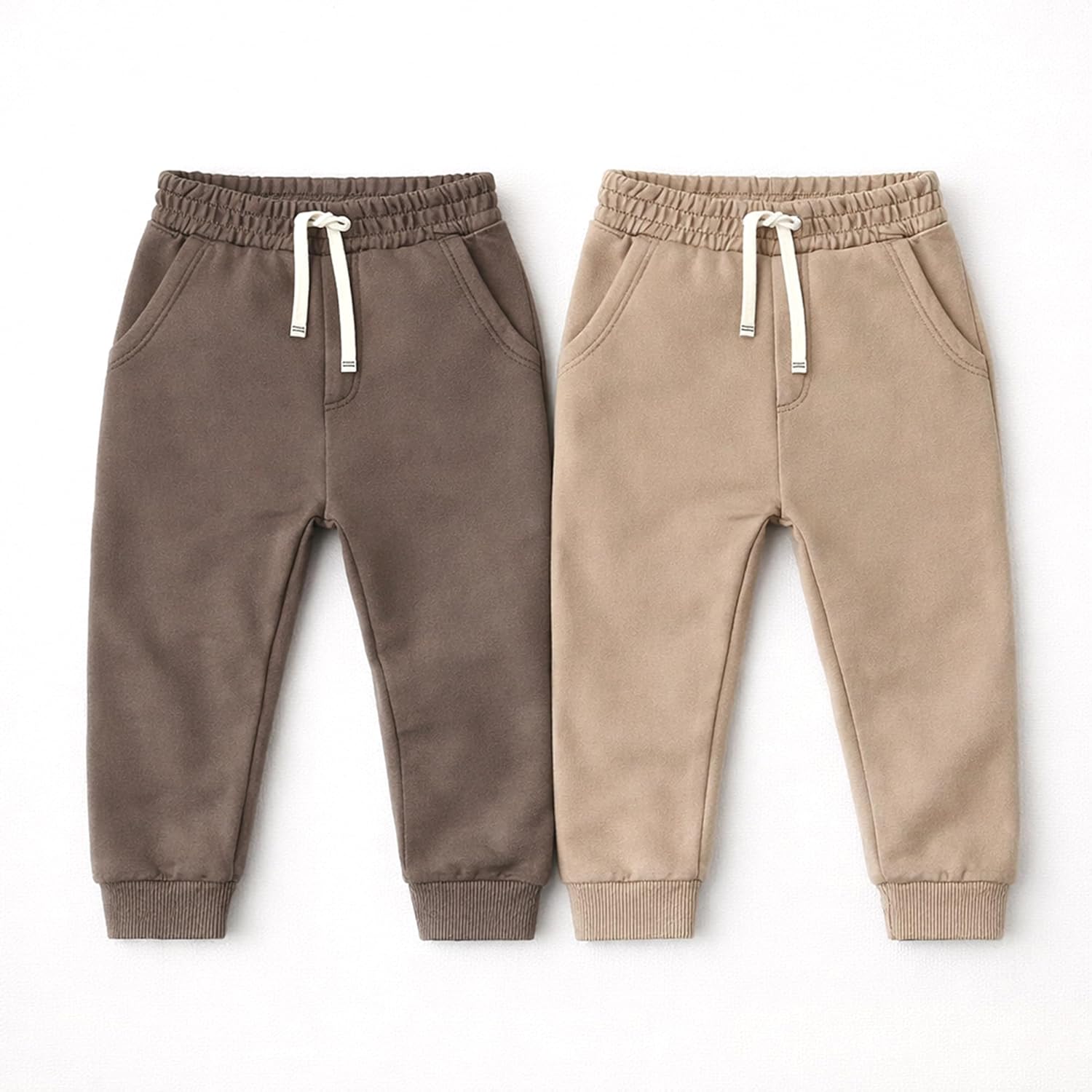 Baby Jayden - Jogger Sweatpants, 2-Pack 100% Organic Cotton for Girls, Boys, Unisex​