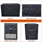 Freezer Cover for 14-16 Cubic Feet Chest Freezer Ventilation Design Outdoor Protective Cover Chest Freezer Cover