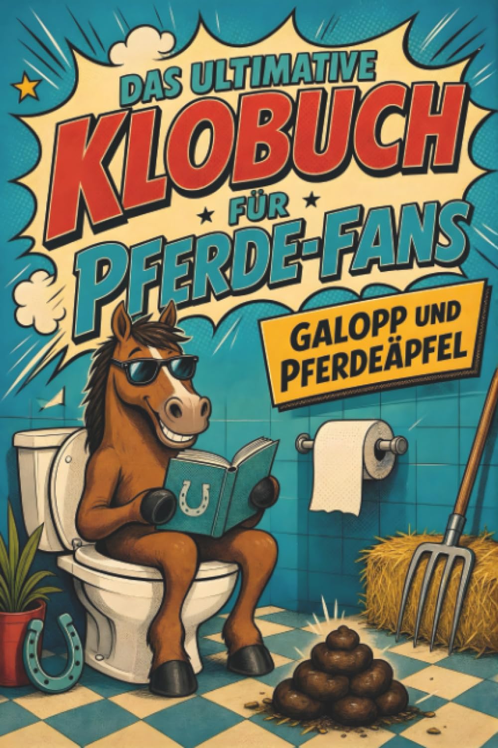 Das ultimative Klobuch für Pferde-Fans: Galopp und Pferdeäpfel. Lustiges Geschenk für Fans von Reiten, Dressur und Ponyhof-Humor