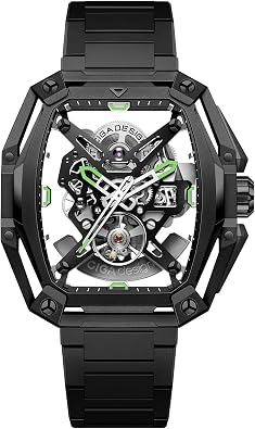 CIGA Design Skeleton Hunter Automatic Mechanical Watch Stainless Steel