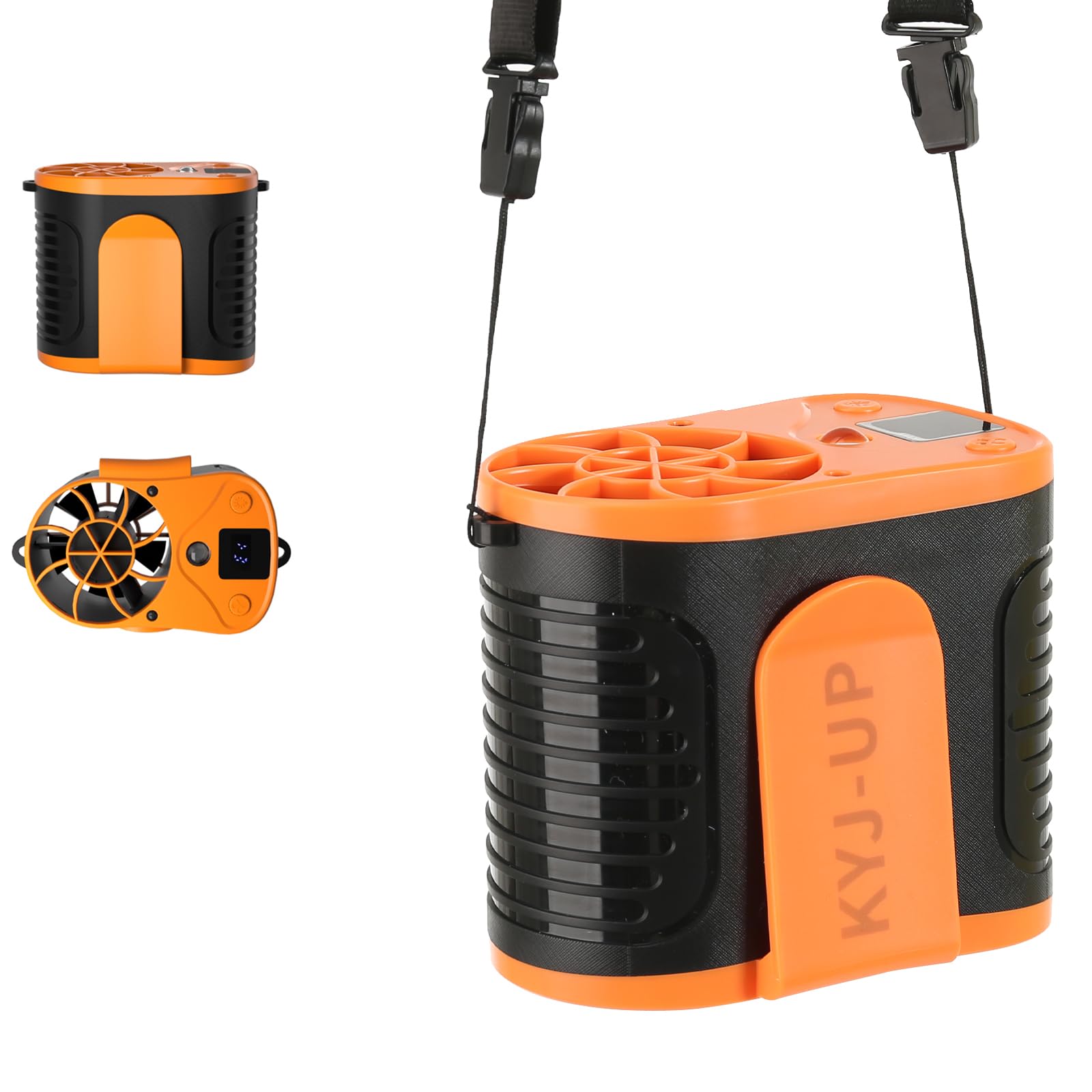 Ventilateur de taille portable 15000 mAh premium avec clip robuste