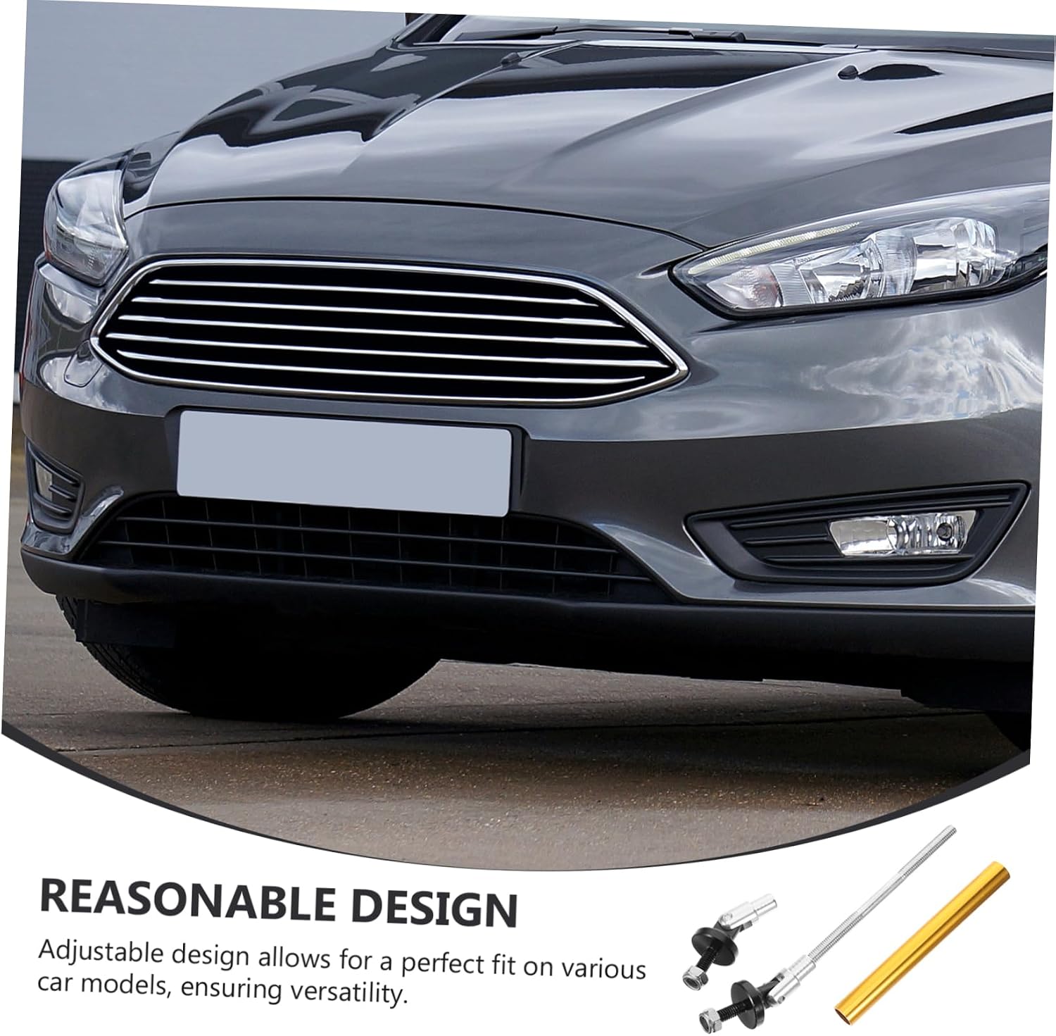 Artibetter Surround Tie Rod Strut Rod Front Splitter Rod Strut Rods Car Splitter Rod Car Front Splitter Front Struts Assembly Splitter Rod, 13.20X4.00X2.00CM