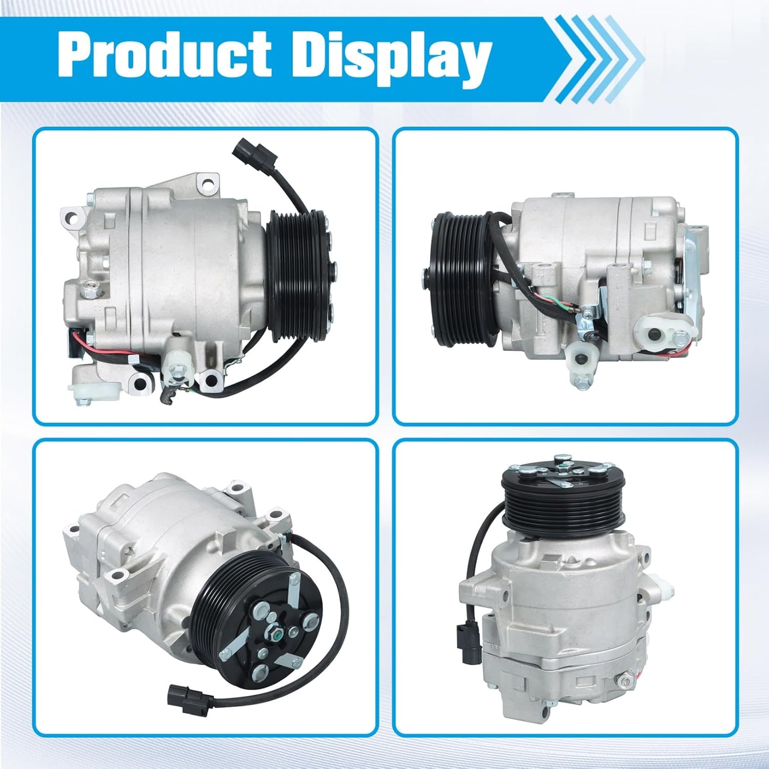AC Compressor with Clutch Replacement for Civic 1.8L 2006 2007 2008 2009 2010 2011 CO 4918AC