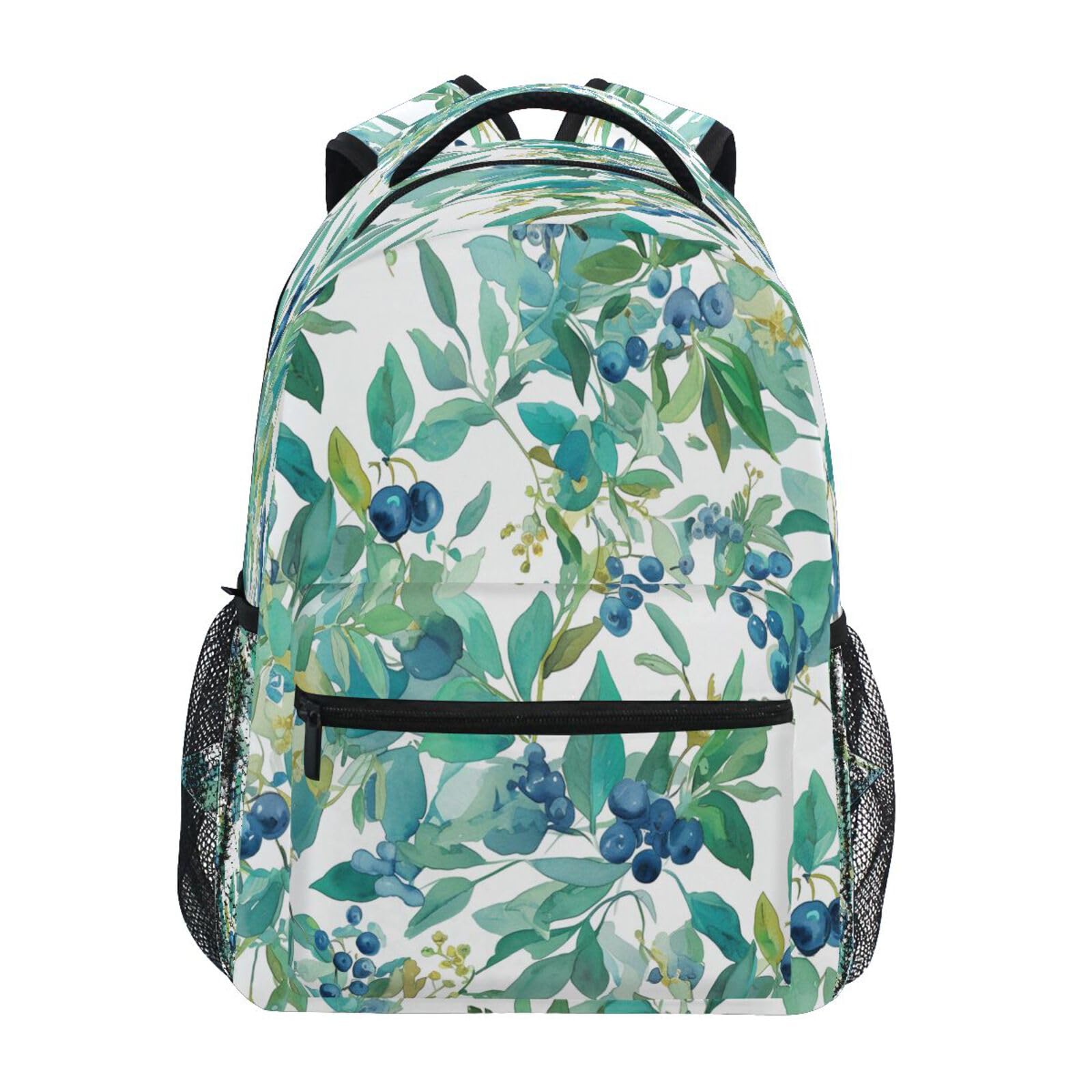 Sac à dos feuilles vertes imperméable anti-déchirure pour écolier - 8