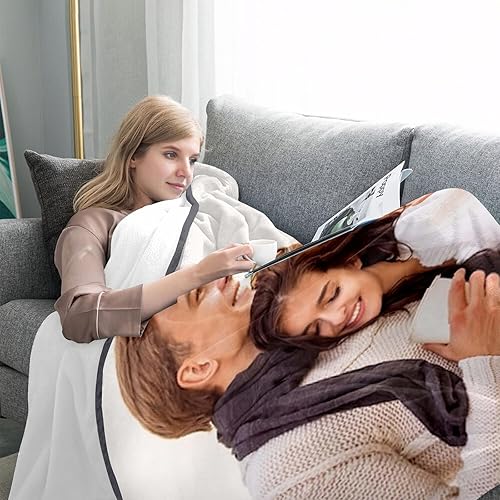 Miniatura 5 de Ships Next Day, Manta personalizada con texto de imagen, manta de fotos personalizada para adultos, regalos de parejas para cumpleaños, Navidad, día