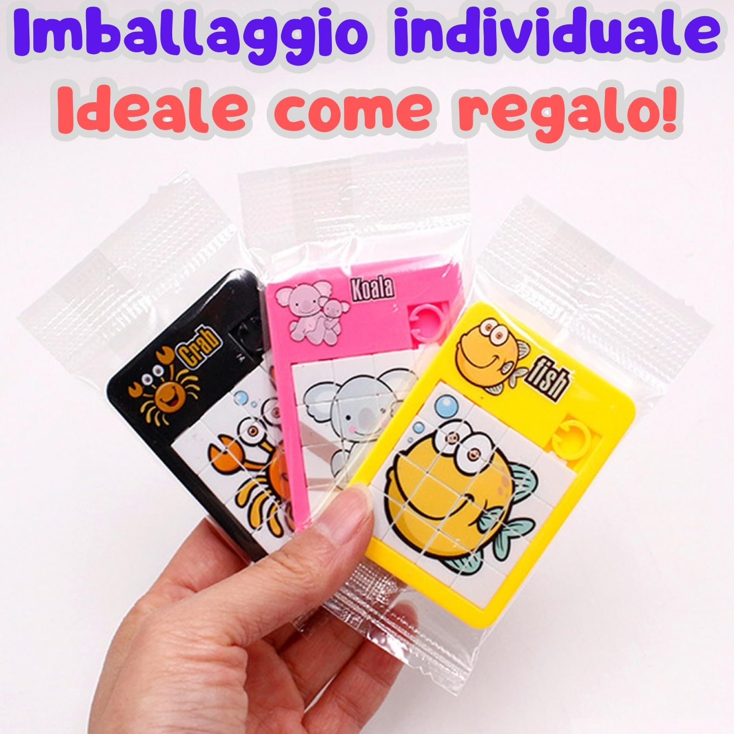 Mini Puzzle Bambini Set 20 PCS Regalini Fine Festa Invitati Alunni Compleanno Imballaggio Individuale