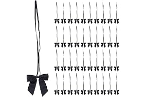 Meseey 50Pcs 8 Inch Elastic Bow Tie