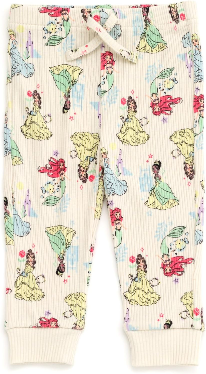 Disney Baby Girls Ribbed Bodysuit, Jogger Pants & Headband 3 Piece Outfit Set Newborn to Infant Sizes (Newborn - 24 Months) - Image 5