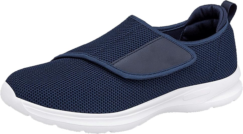 Zapatillas Diabéticos para Mujer Hombre Cómodas Ligeras Ancho Antideslizantes Respirable Ajustable Ortopédico Zapatos para Caminar Pies Sensibles Hinchados