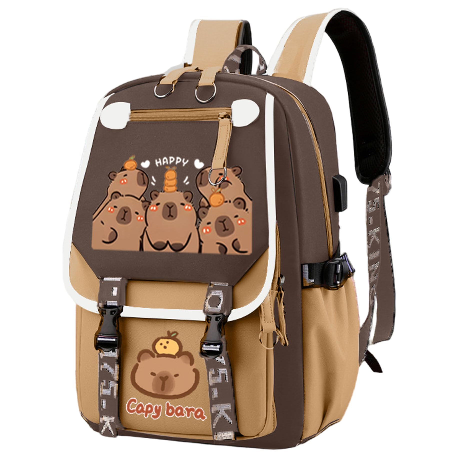 Mochila capybara impermeable de gran capacidad con nylon resistente 6