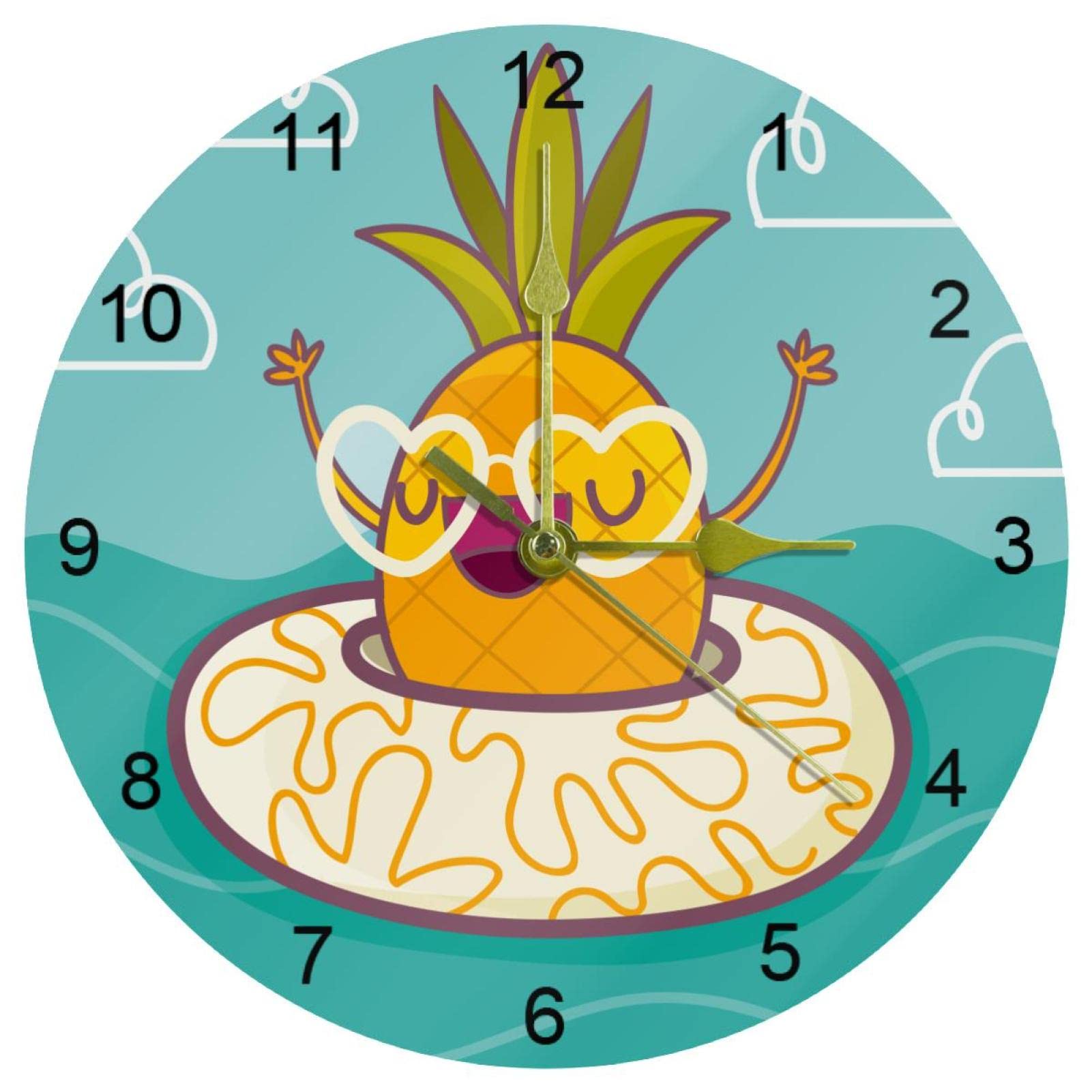 Horloge murale silencieuse contre le tic-tac pour une chambre d'enfant zen