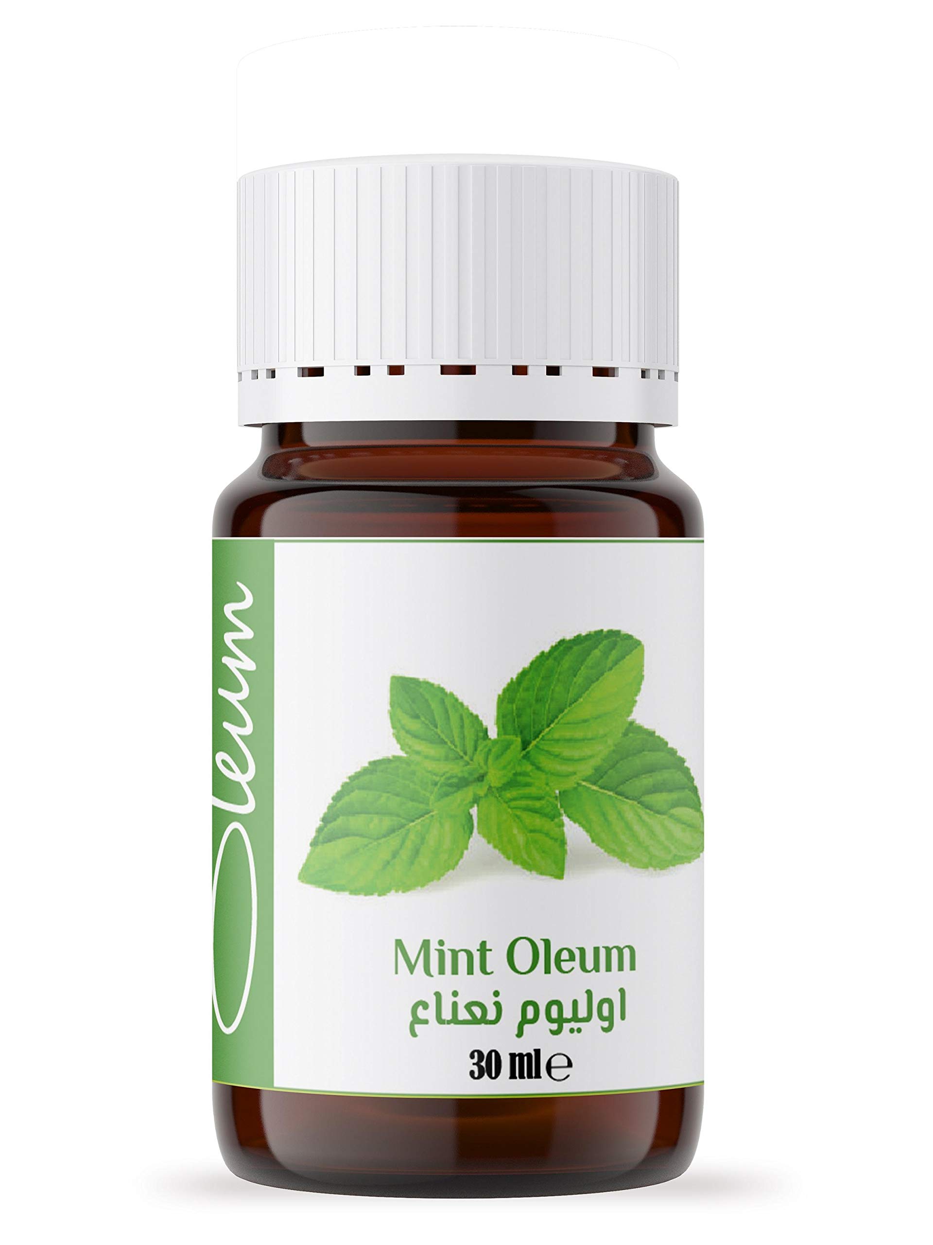 OleumMint Oil 30 ml- for Aromatherapy and Cosmetics - Pure, Natural, and Therapeutic Grade Essential Oil to Uplift Your Mood, Relieve Stress and Promote Clear and Healthy Skin