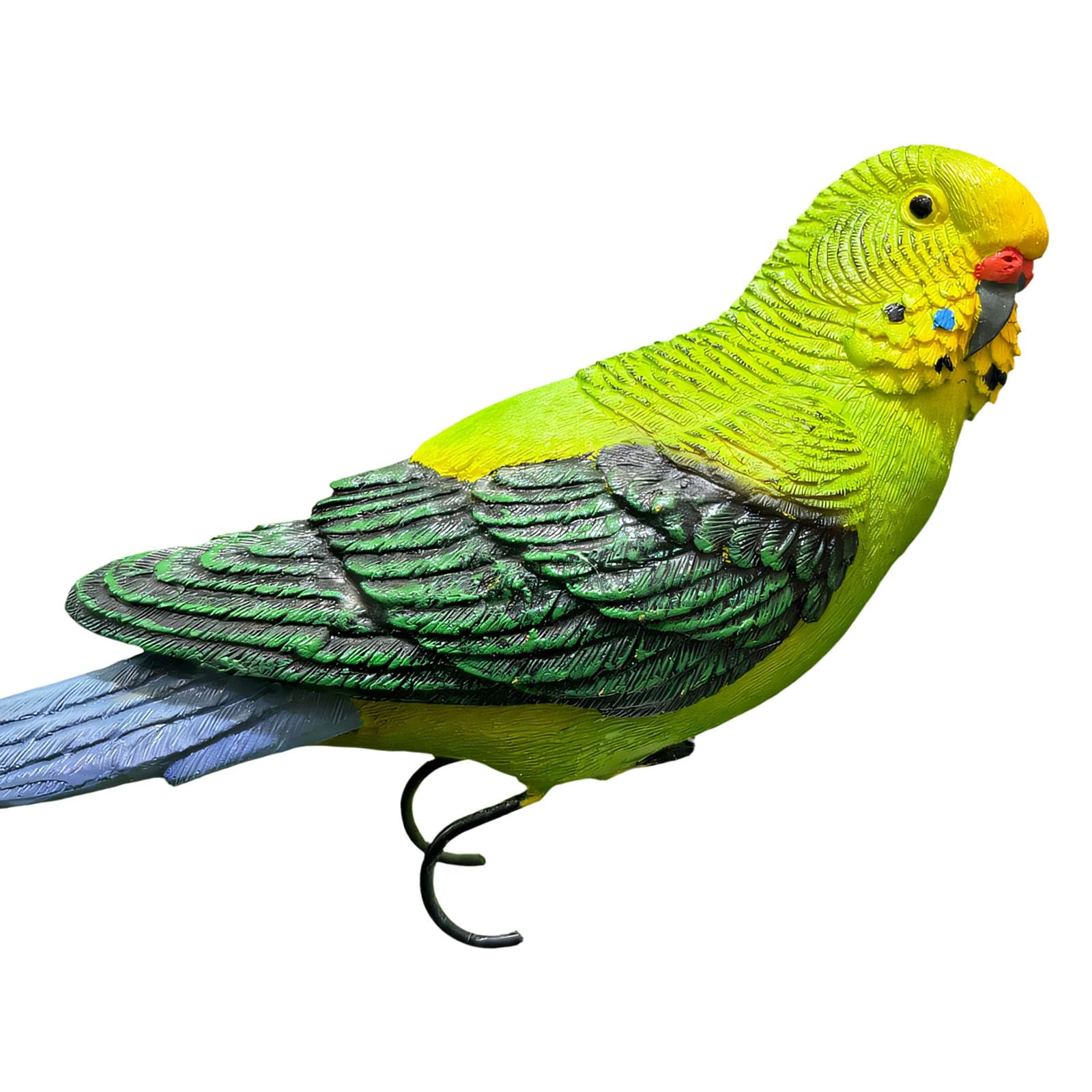 Buxuaaaa Budgerigar Resin Parrots Figurine Flower Pots Huggers Hanging Parrots Sculpture Outdoor Garden Statue Plant Pots Decorations For Home Resin Figurine