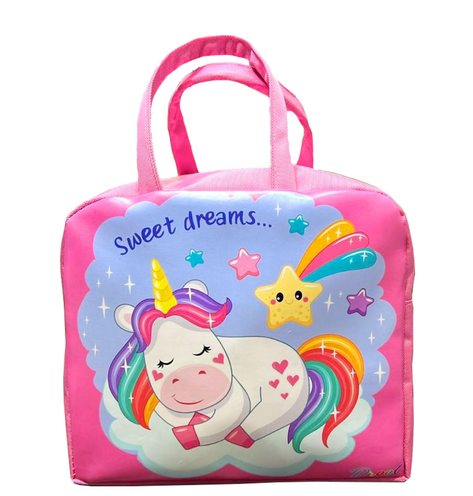 SHUDAUSHI® Insulated Reusable Polyester Lunch Bag Tote Bag for Women, Printed Lunch Bag for School, Picnic, Office, Outdoor, Gym Unicorn Theme Pink Lunch Bag for Girls Best Gift for Girls (Style 1) (B0CYH4ZPVP) Amazon Price History, Amazon Price Tracker