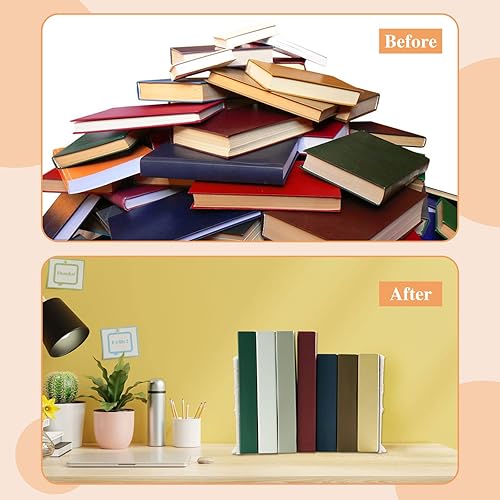 Miniatura 6 de 2 sujetalibros de macramé bohemio de metal, tapón de libro de granja, moderno, decorativo, para libros, películas, CD, libros, para oficina, hogar,