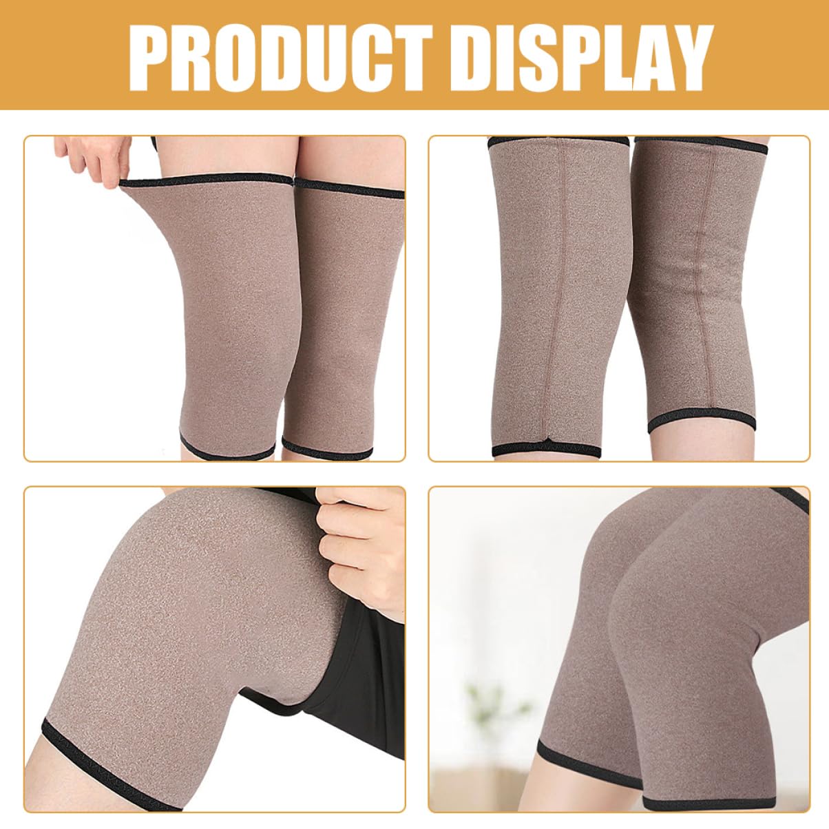 HAPINARY Derong Men's Winter Warm Knee Pads Running Support Sports Kneecap Brace