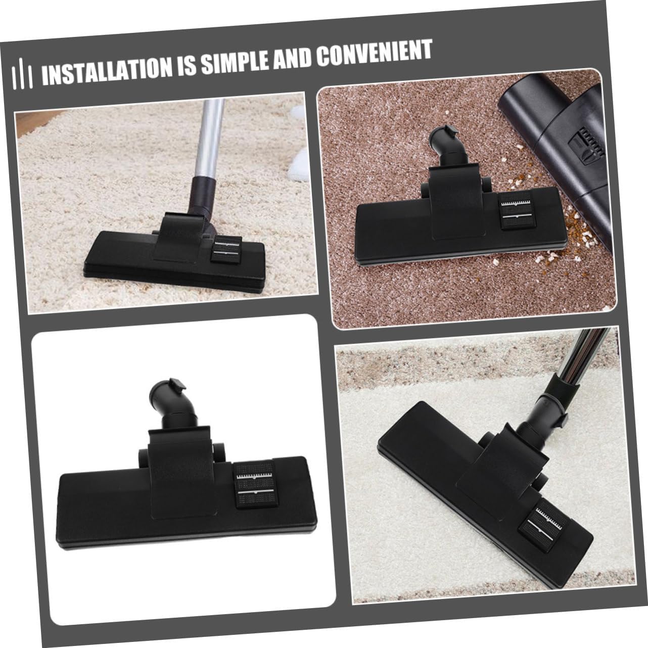 2pcs Vacuum Cleaner Brush Replacement for Floor Vacuum Attachments Easy Installation for and Debris Cleaning