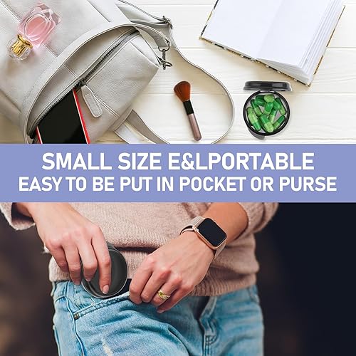 Miniatura 8 de Pastillero pequeño de 3 piezas, mini organizador de píldoras, contenedor de píldoras de viaje portátil, pastillero diario, medicina, vitamina,