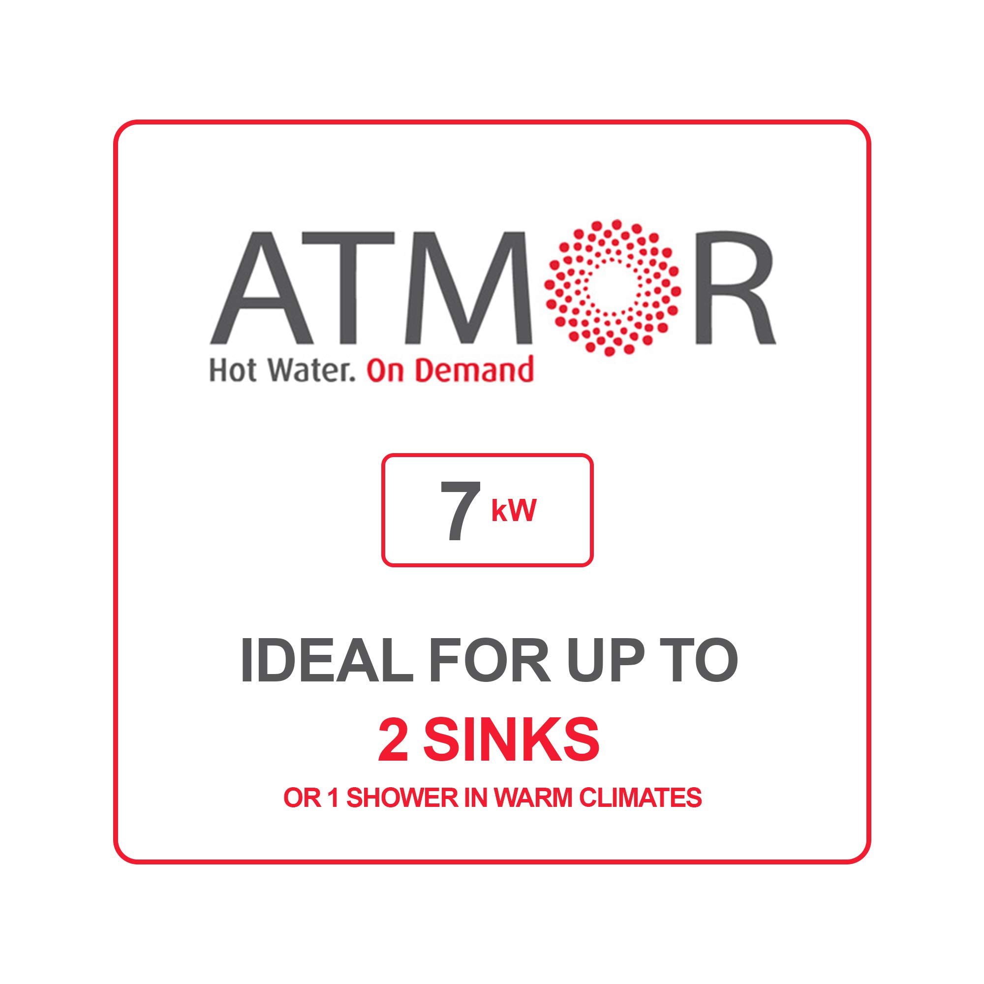 Atmor 7000Watts/240V Electric Tankless Water Heater Up to 2 Sinks  Nationwide or 1 Shower in Warm Climates : Amazon.co.uk: DIY u0026 Tools