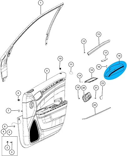 Miniatura 5 de NHILES Reposabrazos del lado del conductor izquierdo compatible con Chrysler 300 Dodge Charger 2011-2023, reemplaza # 1WK37DX9AB