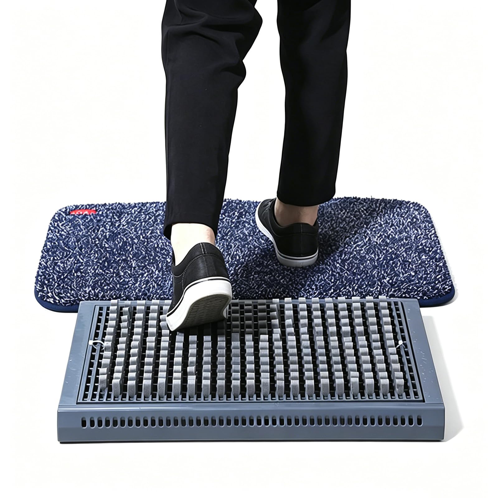 Alfombrilla Limpiadora De Suelas, Máquina Limpiadora De Suelas De Zapatos, Raspador De Botas, para Uso En Seco Y Húmedo, con Alfombrilla Absorbente, para Hogares, Tiendas Y Granjas