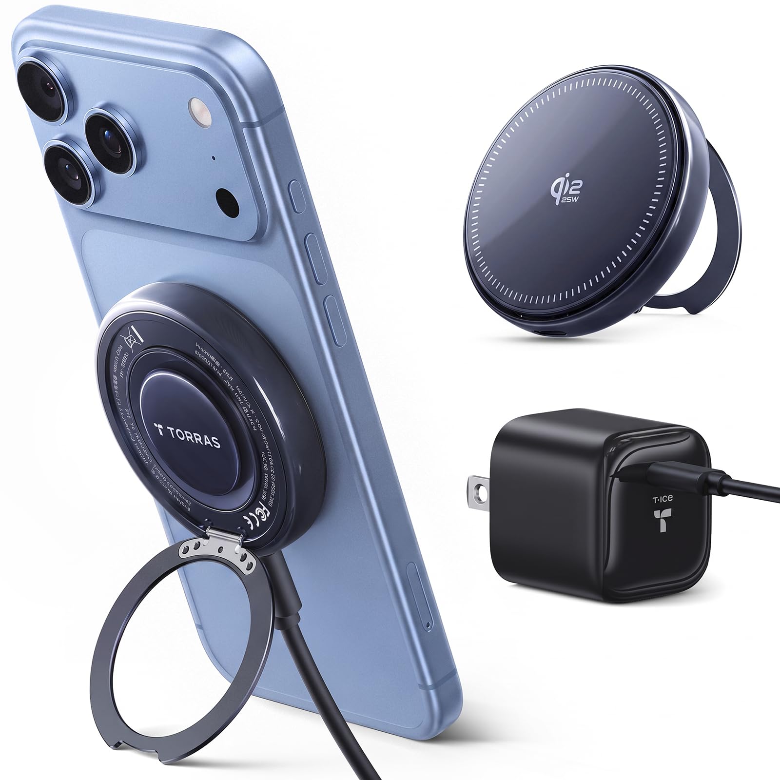 Amazon.co.jp: TORRAS Ostand AirCircle ワイヤレス充電器 Qi2 25W