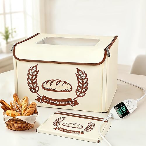 Folding Bread Proofing Box Dough Proofer, Electric Sourdough Warmer with