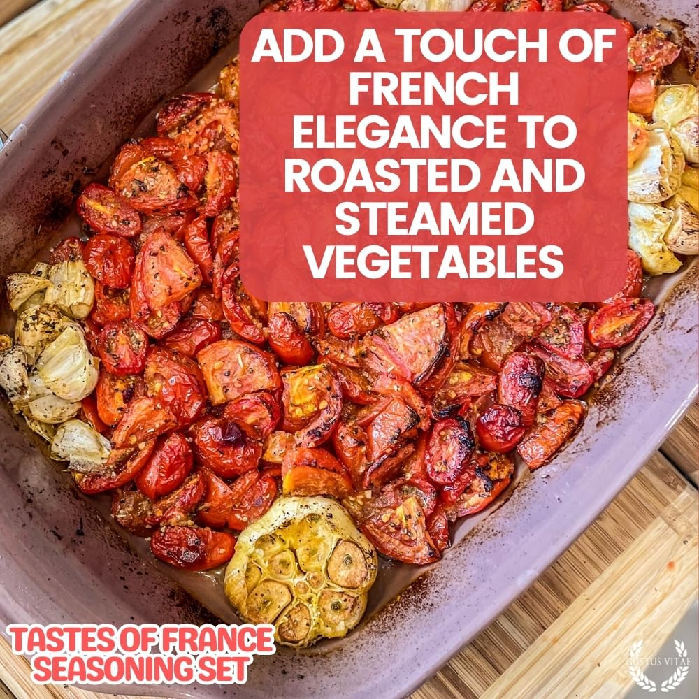 French Seasoning Gift Set | Tastes of France | Artisanal Spice Blends Six Pack | Non GMO, All Natural | No MSG, Gluten, Soy, Nuts | Small Batch, Hand Made Seasonings | No Artificial Ingredients, Ultra Premium | Made in USA | GLP-1 Friendly | Magnetic...