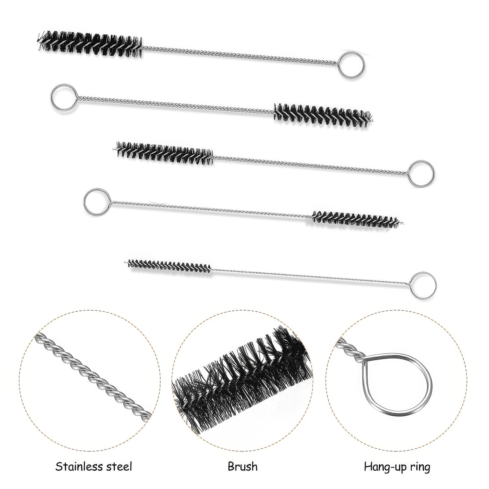 8 Pz Stura Lavandini e Scarichi, Sonda Sturatubi, Sturalavandini Disgorgante Lavandino Stura Lavandino Strumento Professionale, Molla Sturatubi, Stura Tubi di Scarico per Pulizia Bagno Vasca Doccia