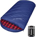 KingCamp Sleeping-Bags Sac de couchage pour adultes, temps froid & Grande chaleur extra large & Étendu XL Sacs de couchage portatifs étanches à l'eau