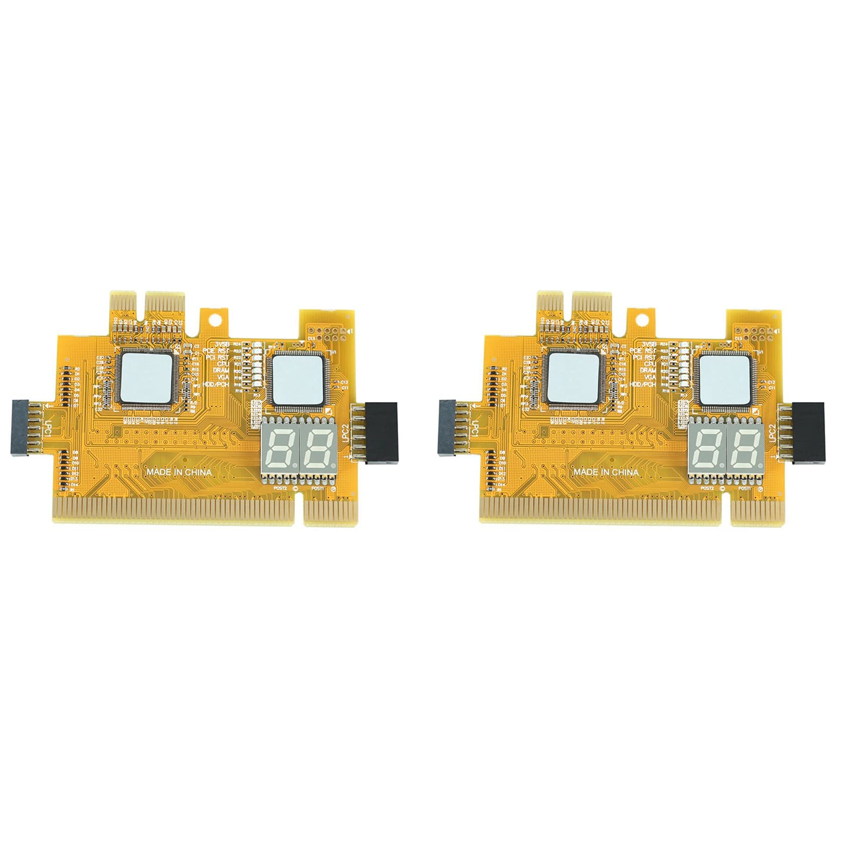 2X NarzęDzie do Wykrywania PCI-E LPC Wielofunkcyjna Karta Diagnostyczna Laptop Desktop Akcesoria Testowe Post WskaźNik LED Analizator Debugowania PłYty GłóWnej Komputera