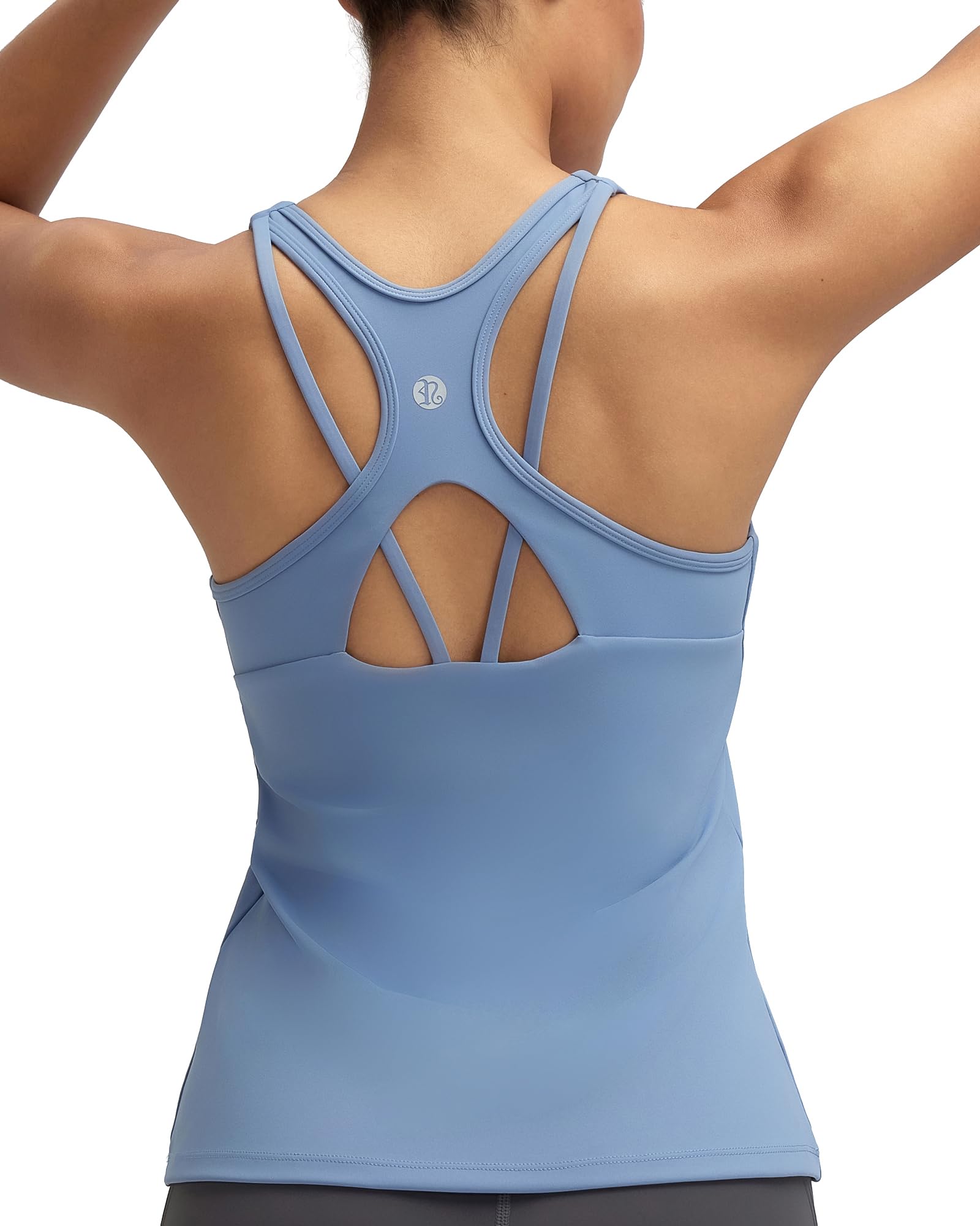 RUNNING GIRL Tank Tops with Built in Bras,Workout Racerback Tank Tops for Women Athletic Yoga Top