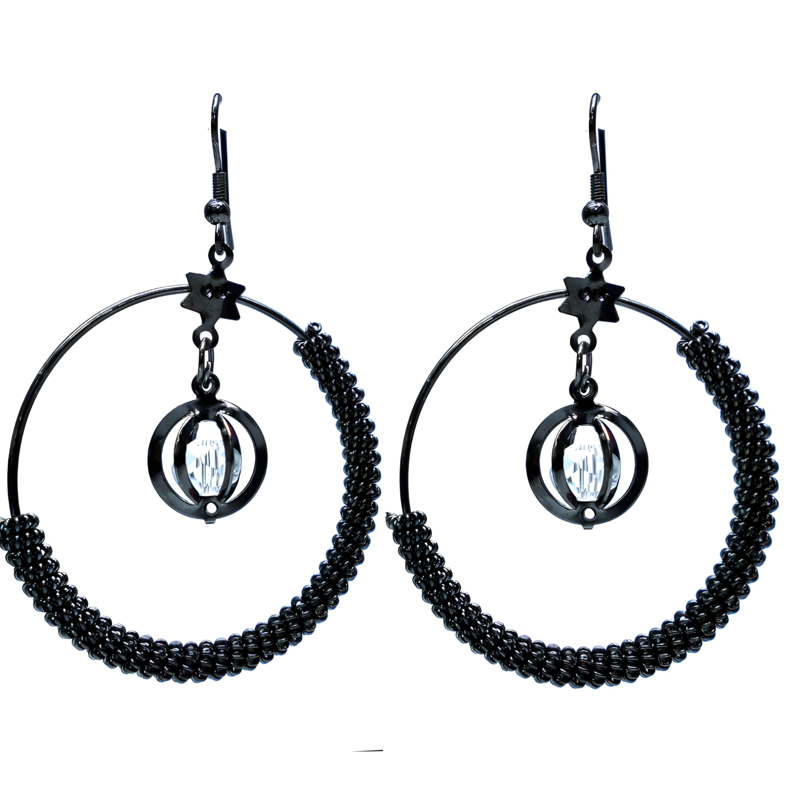 See full amazon price history chart for KoroStone Star Hoop Earring for Women | Black Earring For Girl. (Traditiona, MEDIUM) KoroStone Star Hoop Earring for Women | Black Earring For Girl. (Traditiona, MEDIUM) (B0DCNQVF2R) Amazon Price History, Amazon Price Tracker