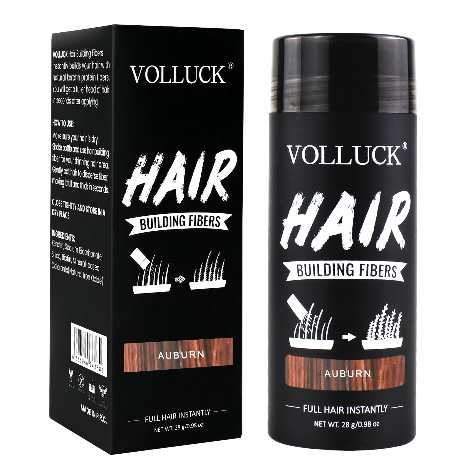 Streuhaar, Langanhaltend Haarpuder Frauen Männer, Haarverdichtung Ansatzpuder Haarprodukte fur Haarausfall, Das ideale Geschenk für Ehemann Ehefrau Vater