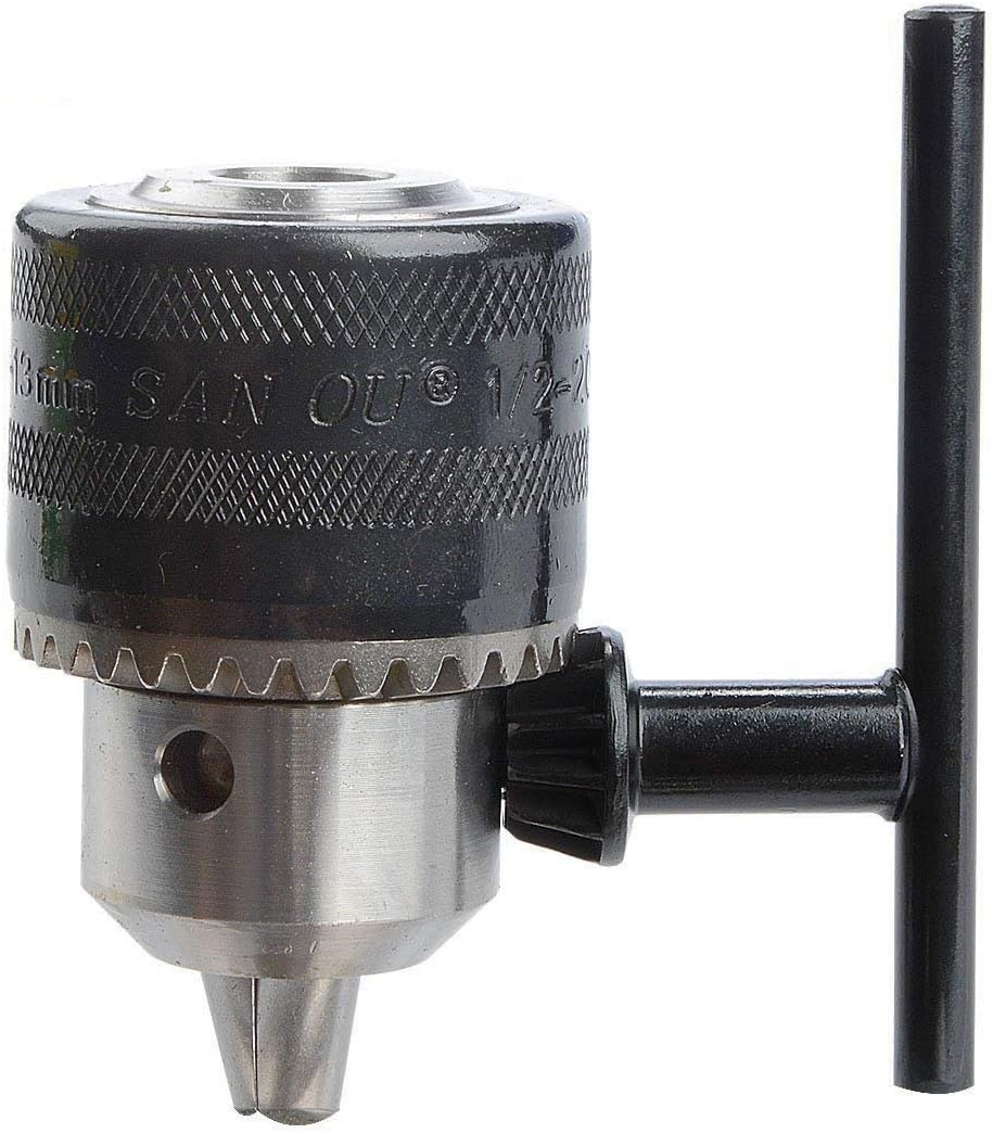 YXQ 1.5-13mm Capacity Drill Chuck Press B16 Non-Threaded Mount Tapered for 16mm, w SDS Plus Shank Bit Clamp Mini Electric for Air Impact Wrench Converter