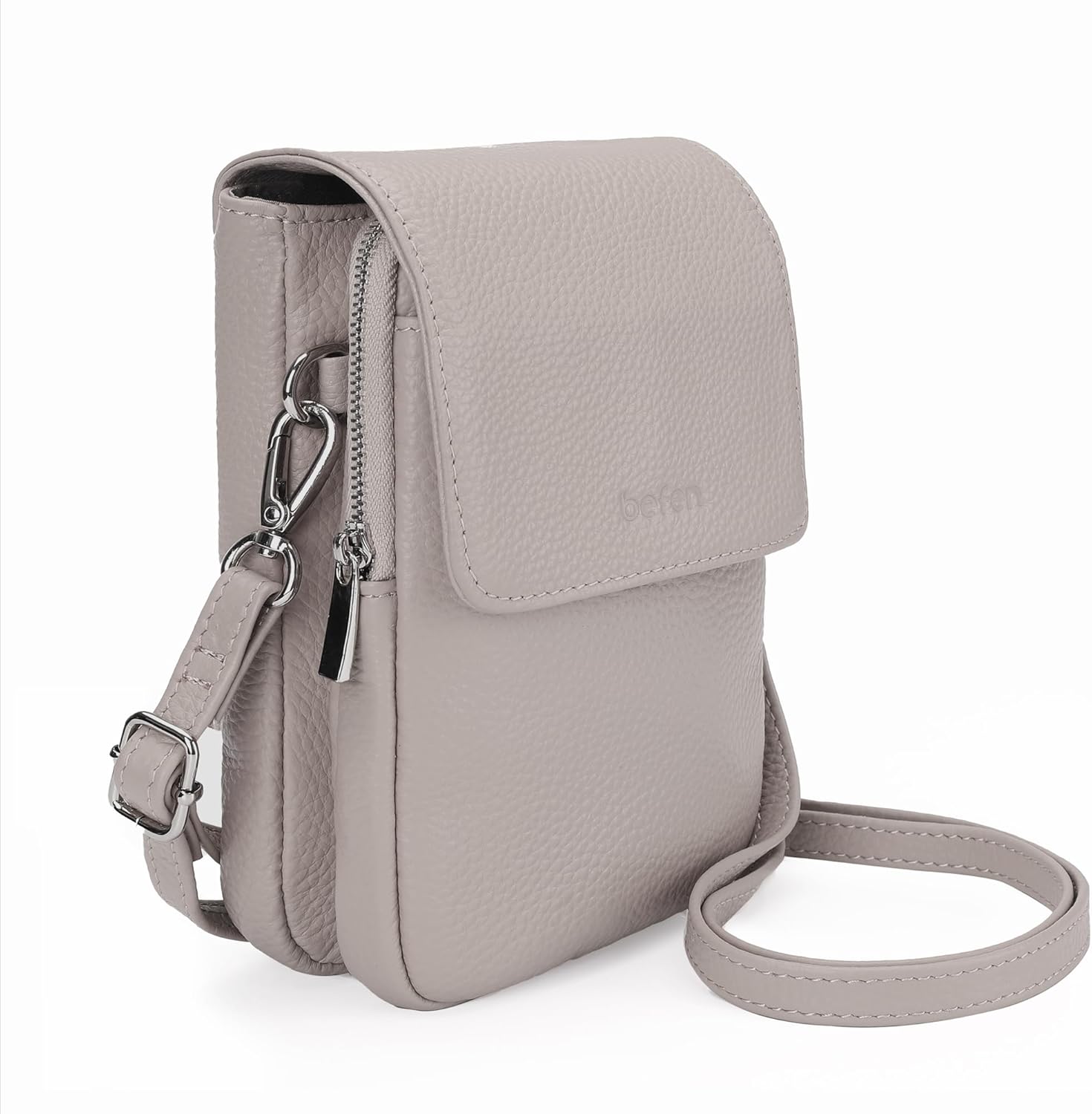 befen Genuine Leather Small Crossbody Bags for Women, Cell Phone Cross body Purse Bag with RFID Blocking Card Slots - Image 7