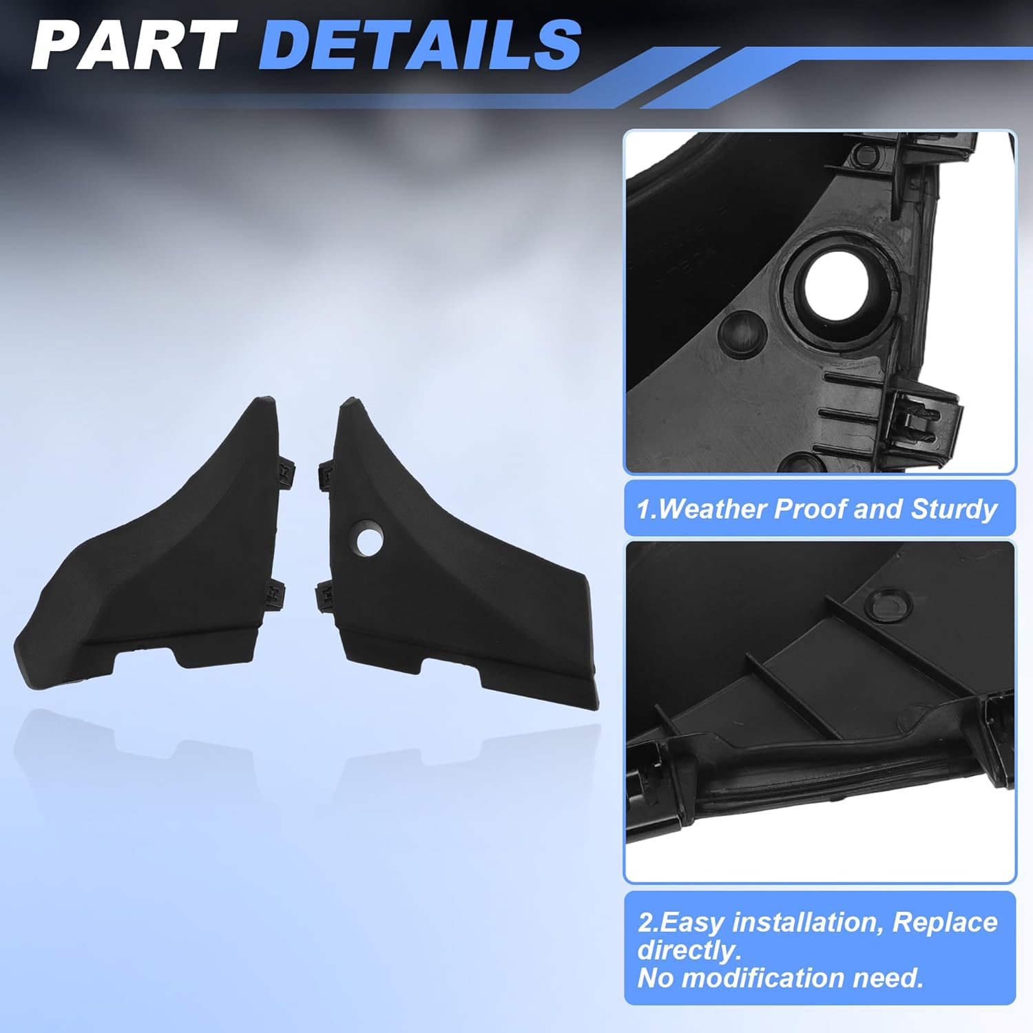 ACROPIX 23178017/22776513 Windshield Cowl Replacement for Chevrolet Silverado 1500 2014-2018 Windshield Wiper Cowl Cover 1 Pair