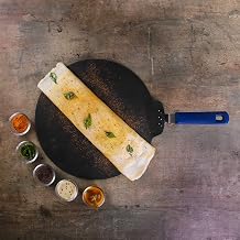 Wonderchef Reva Non-Stick and PFOA-Free Aluminum Indian Cooking Roti Naan Dosa Tawa Pan with Handle