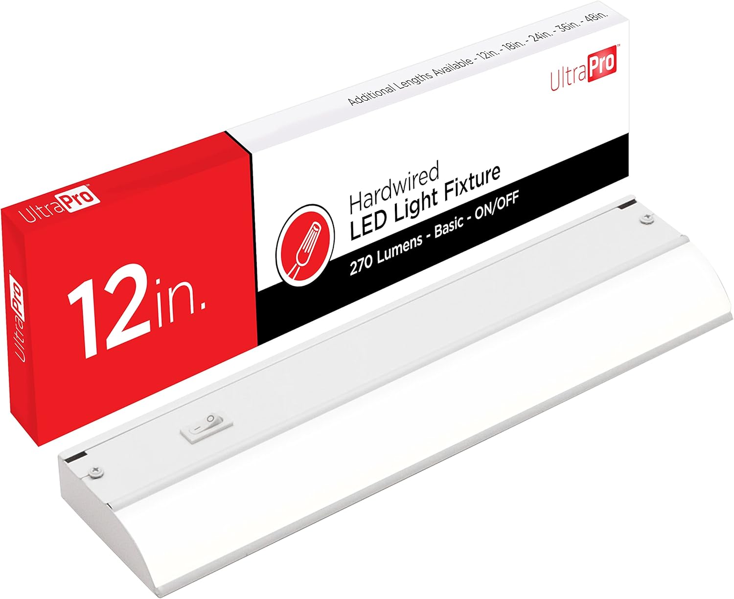 UltraPro 12 inch Hardwired Under Lights, On/Off Only, 2700K