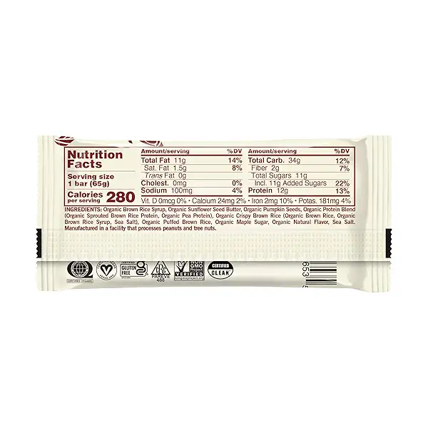 GoMacro MacroBar Organic Vegan Protein Bars - Maple Sea Salt 3