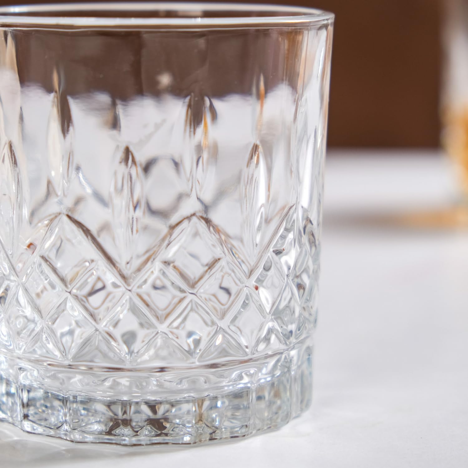 Prism Cut Whiskey Glasses - Set of 6 -3 Prism Cut Whiskey Glasses - Set of 6 -3